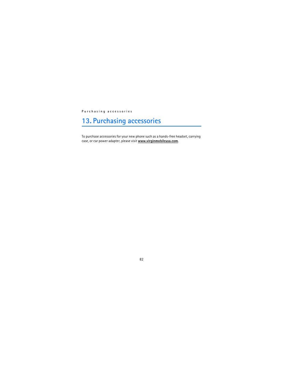 Purchasing accessories | Nokia 2115i User Manual | Page 83 / 121