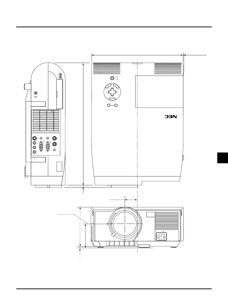 Unit = mm (inch), Lens center | Nokia MT840E User Manual | Page 39 / 42
