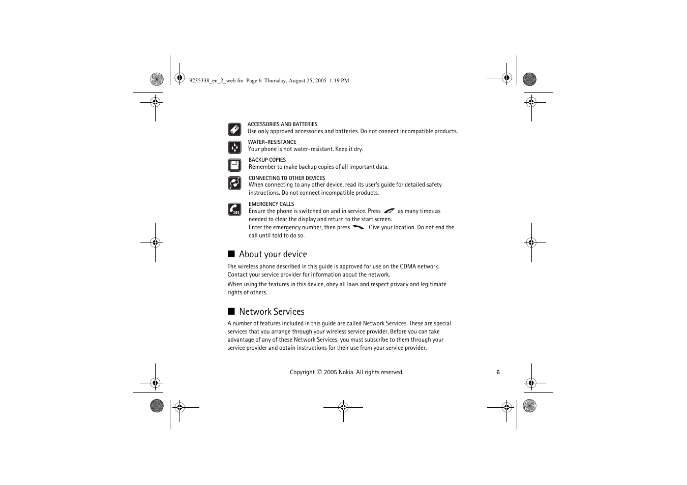 About your device, Network services | Nokia 3105 User Manual | Page 6 / 92