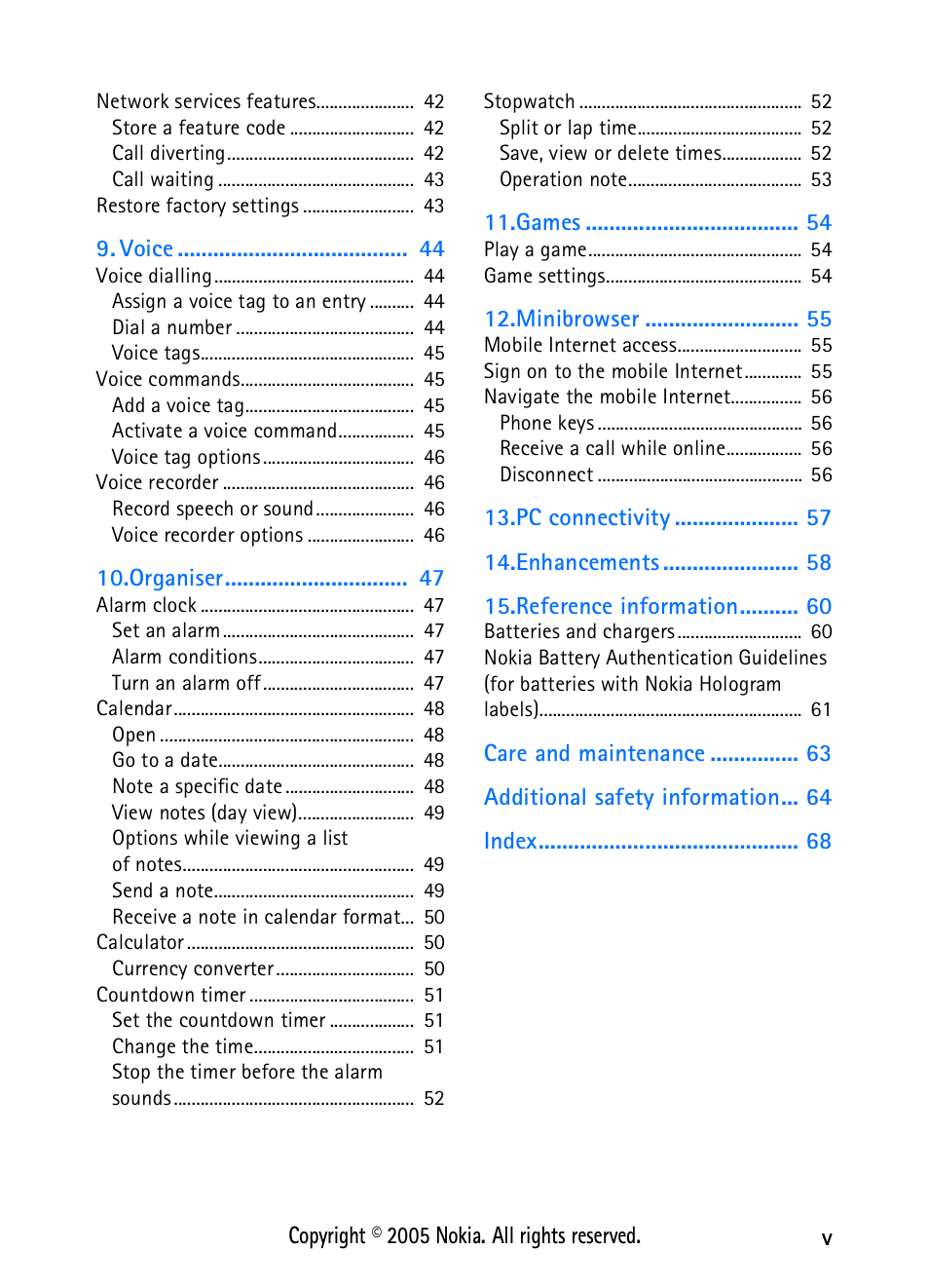 Nokia 2118 User Manual | Page 5 / 77