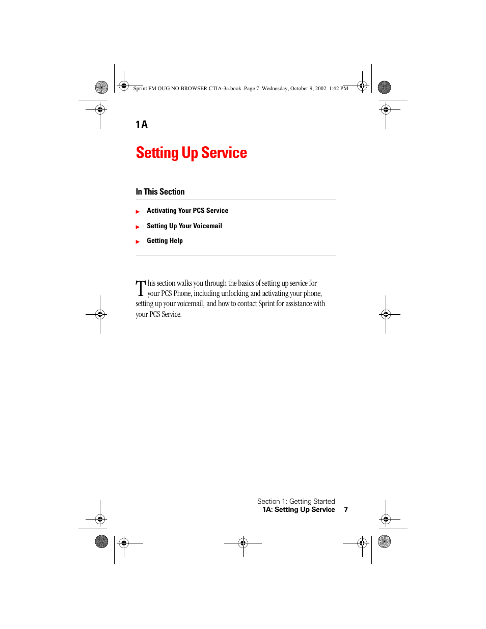 Setting up service | Nokia 3585 User Manual | Page 13 / 144