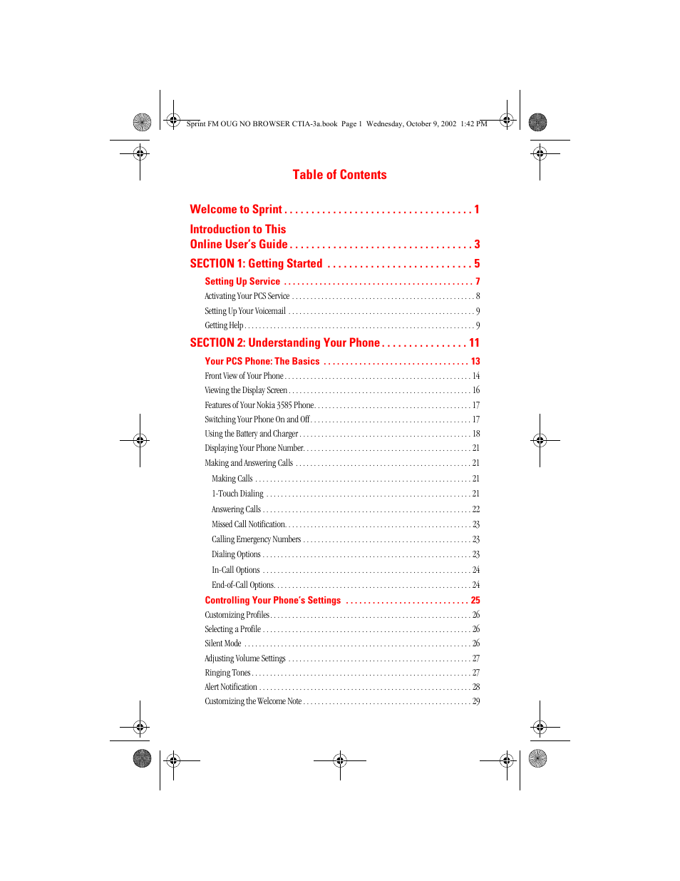 Nokia 3585 User Manual | Page 3 / 144