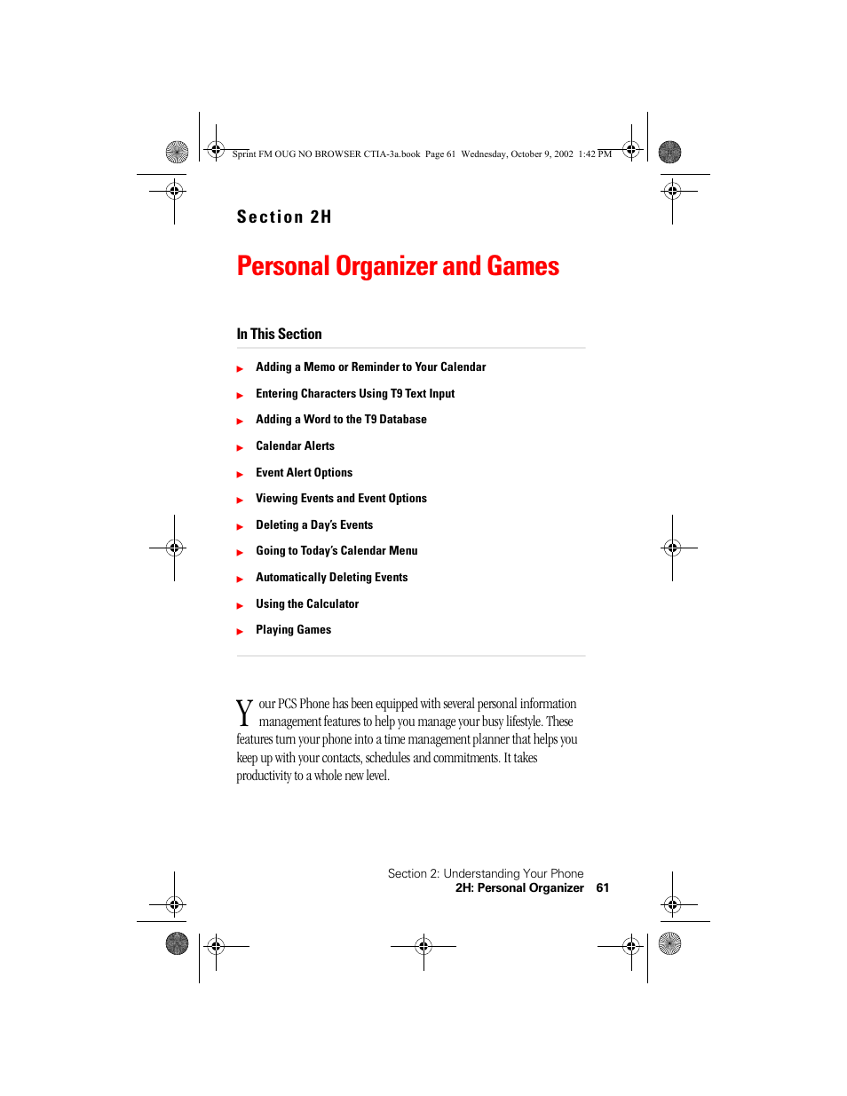 Personal organizer and games | Nokia 3585 User Manual | Page 73 / 144