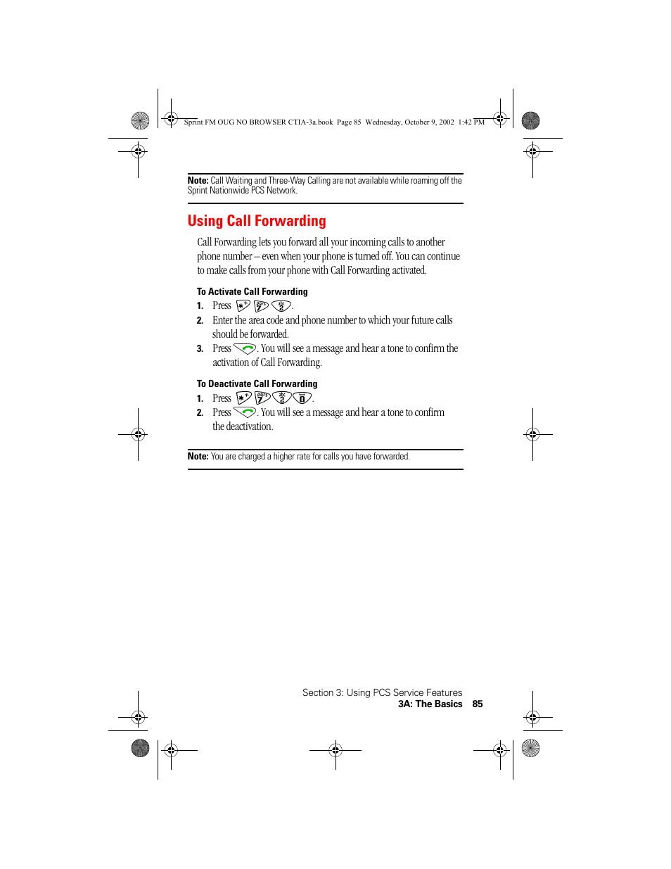 Using call forwarding, To activate call forwarding, To deactivate call forwarding | Nokia 3585 User Manual | Page 91 / 144