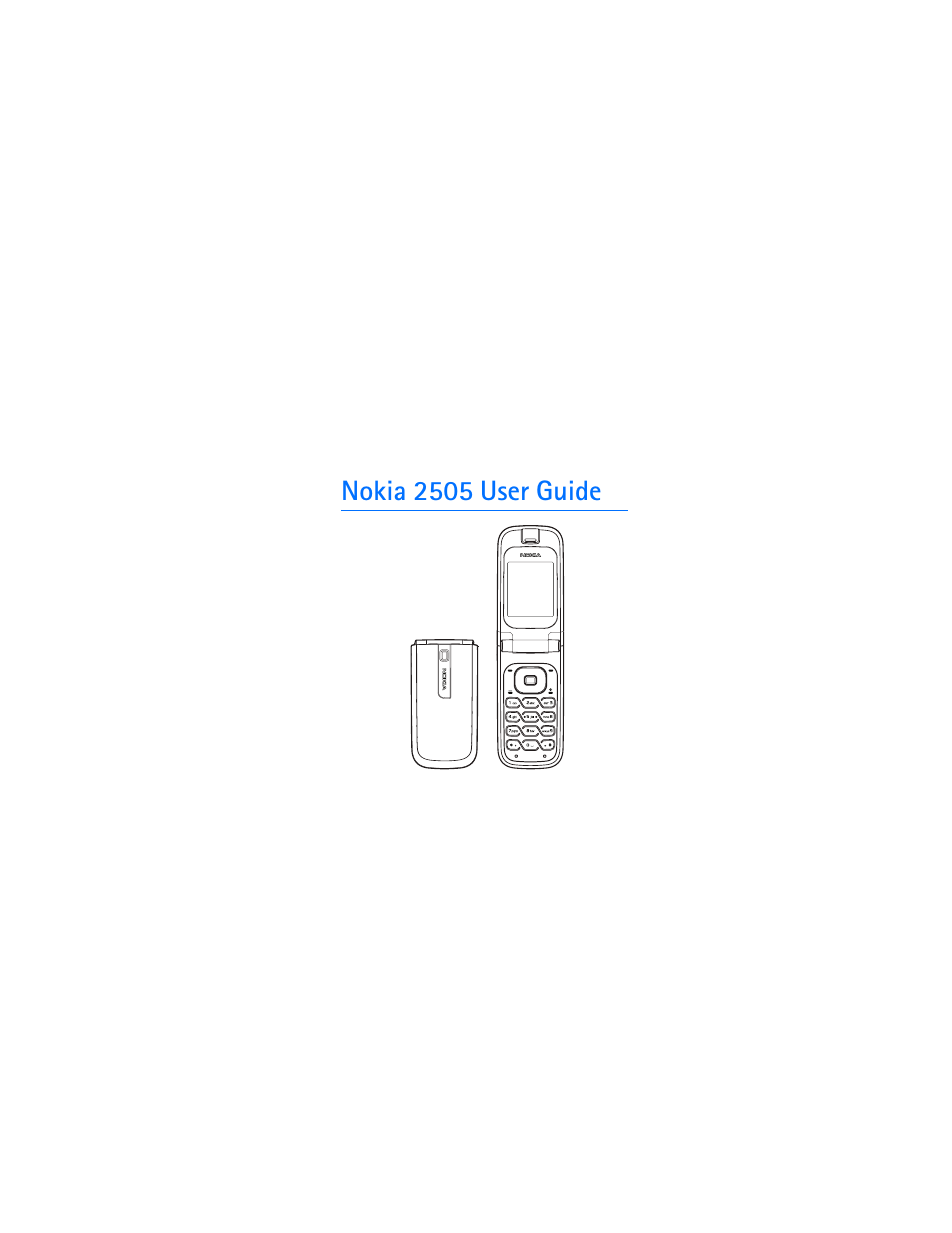 Nokia 2505 User Manual | 92 pages