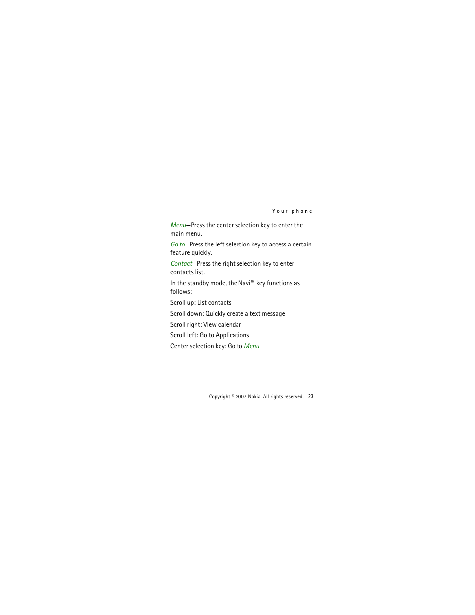 Nokia 2505 User Manual | Page 23 / 92