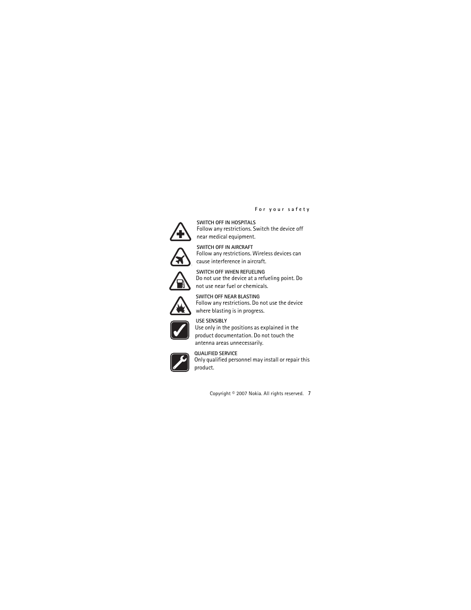 Nokia 2505 User Manual | Page 7 / 92