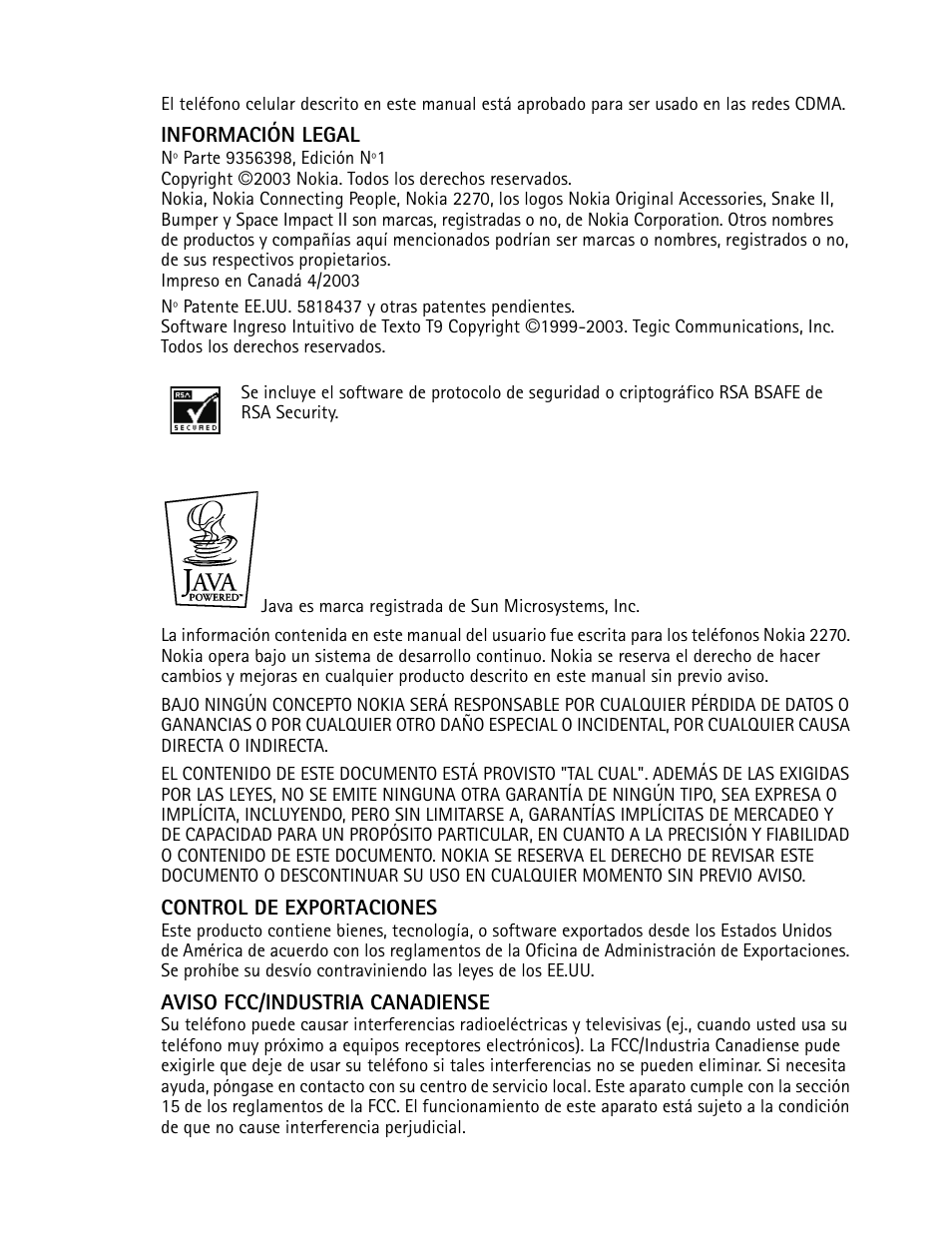 Nokia 2270 User Manual | Page 103 / 201