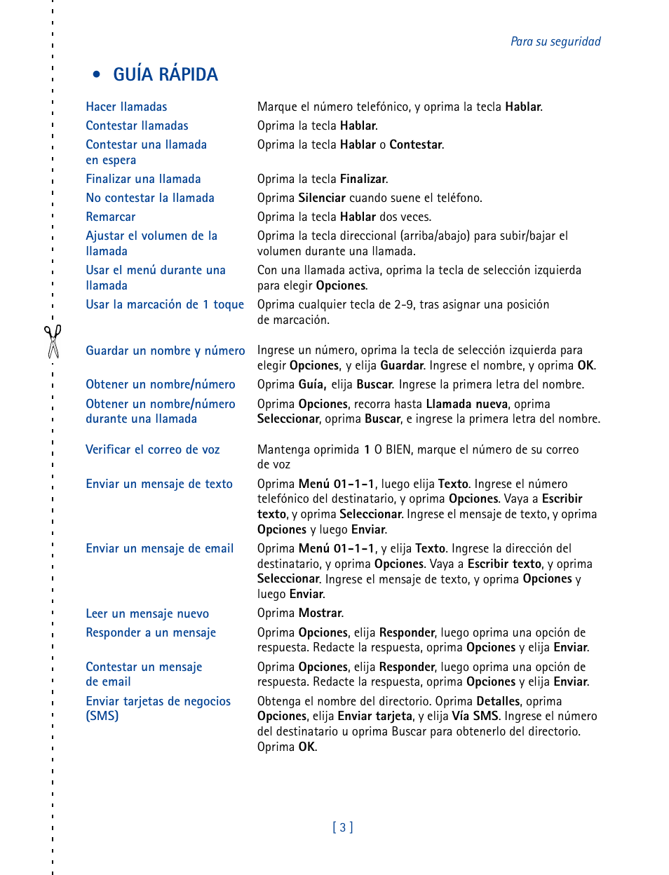 Guía rápida | Nokia 2270 User Manual | Page 108 / 201