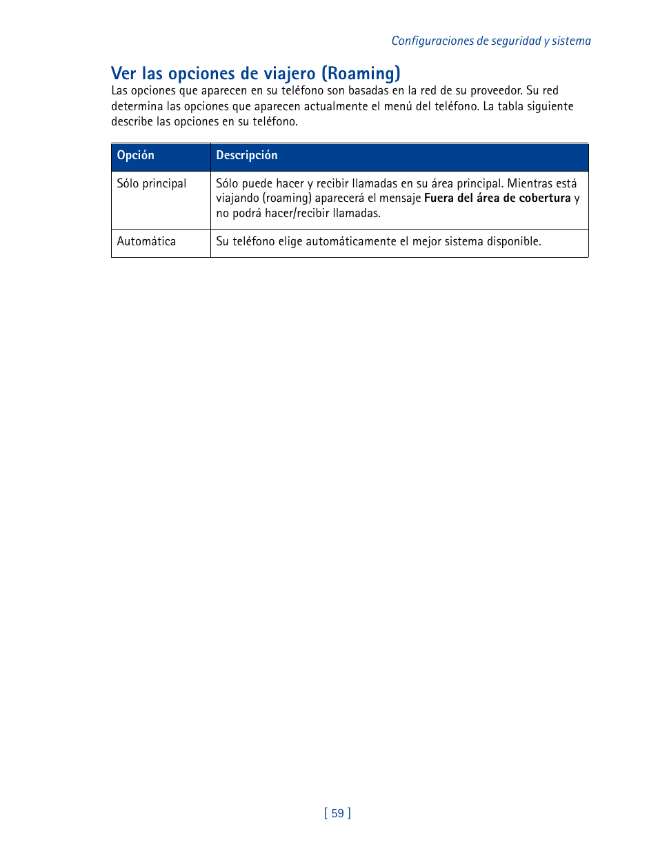 Ver las opciones de viajero (roaming) | Nokia 2270 User Manual | Page 164 / 201