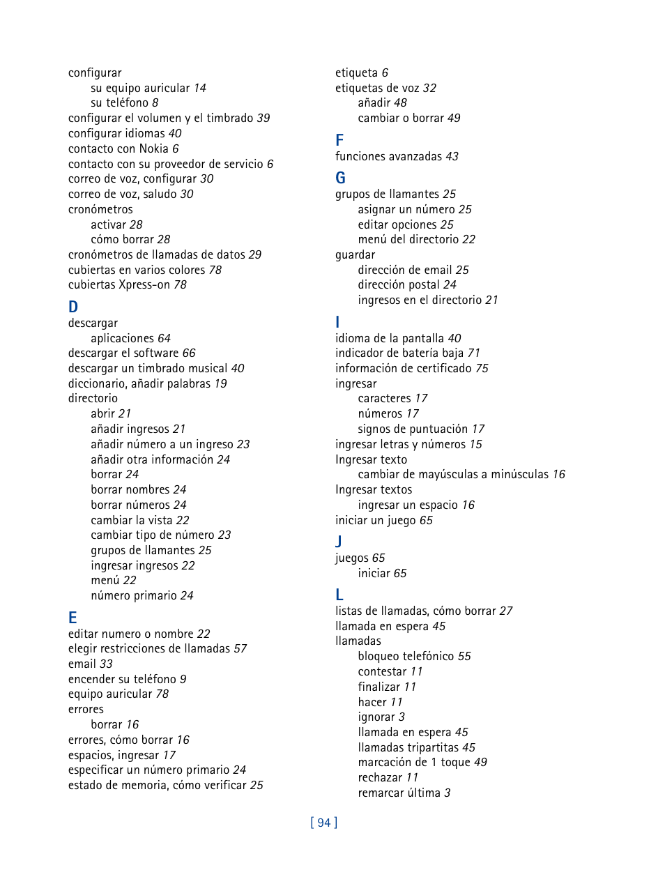 Nokia 2270 User Manual | Page 199 / 201