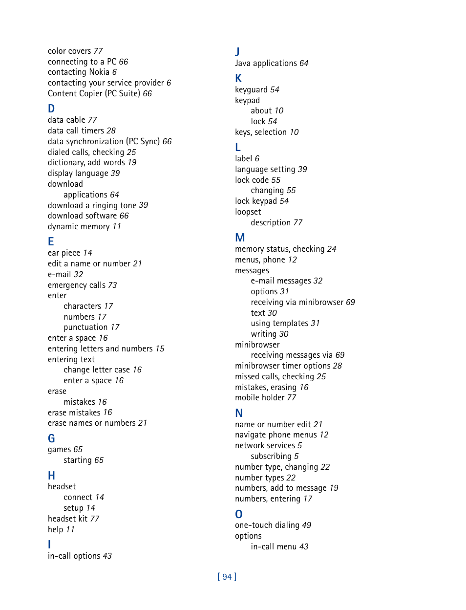 Nokia 2270 User Manual | Page 99 / 201