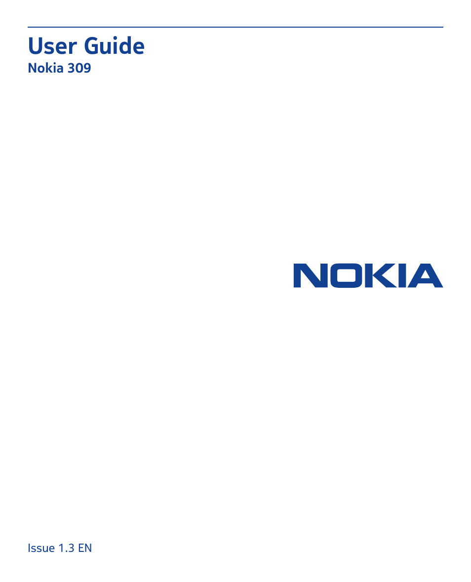 Nokia 309 User Manual | 104 pages