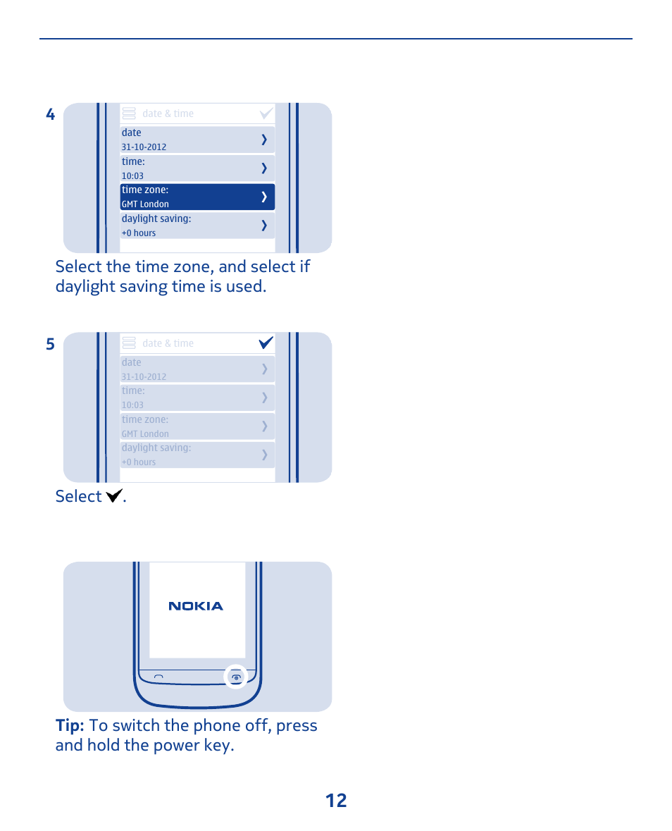 Nokia, Select . 5 | Nokia 309 User Manual | Page 12 / 104