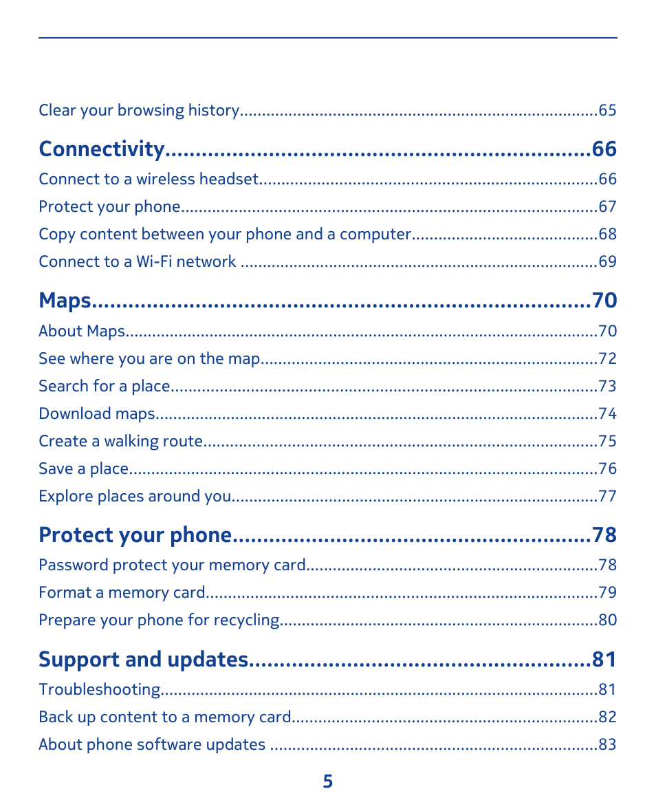 Nokia 309 User Manual | Page 5 / 104