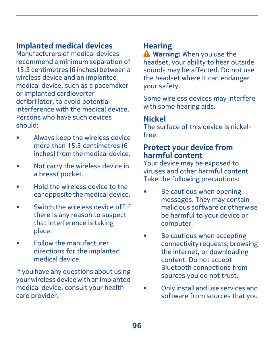 Nokia 309 User Manual | Page 96 / 104