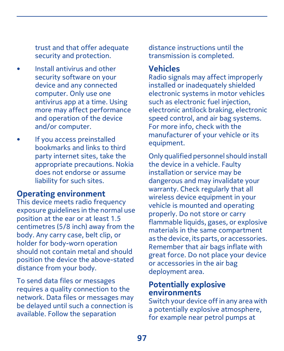 Nokia 309 User Manual | Page 97 / 104