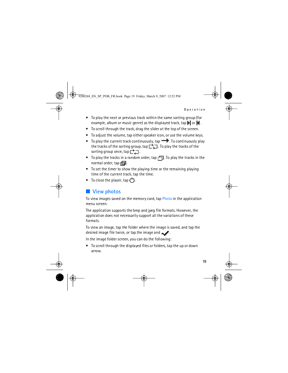 View photos | Nokia Auto Navigation 330 User Manual | Page 19 / 120