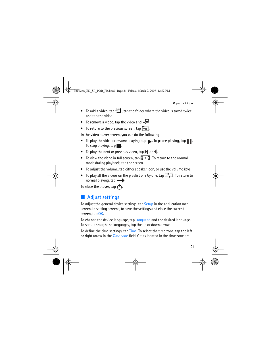 Adjust settings | Nokia Auto Navigation 330 User Manual | Page 21 / 120