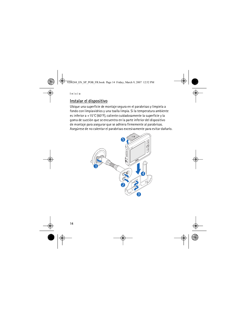 Instalar el dispositivo | Nokia Auto Navigation 330 User Manual | Page 38 / 120