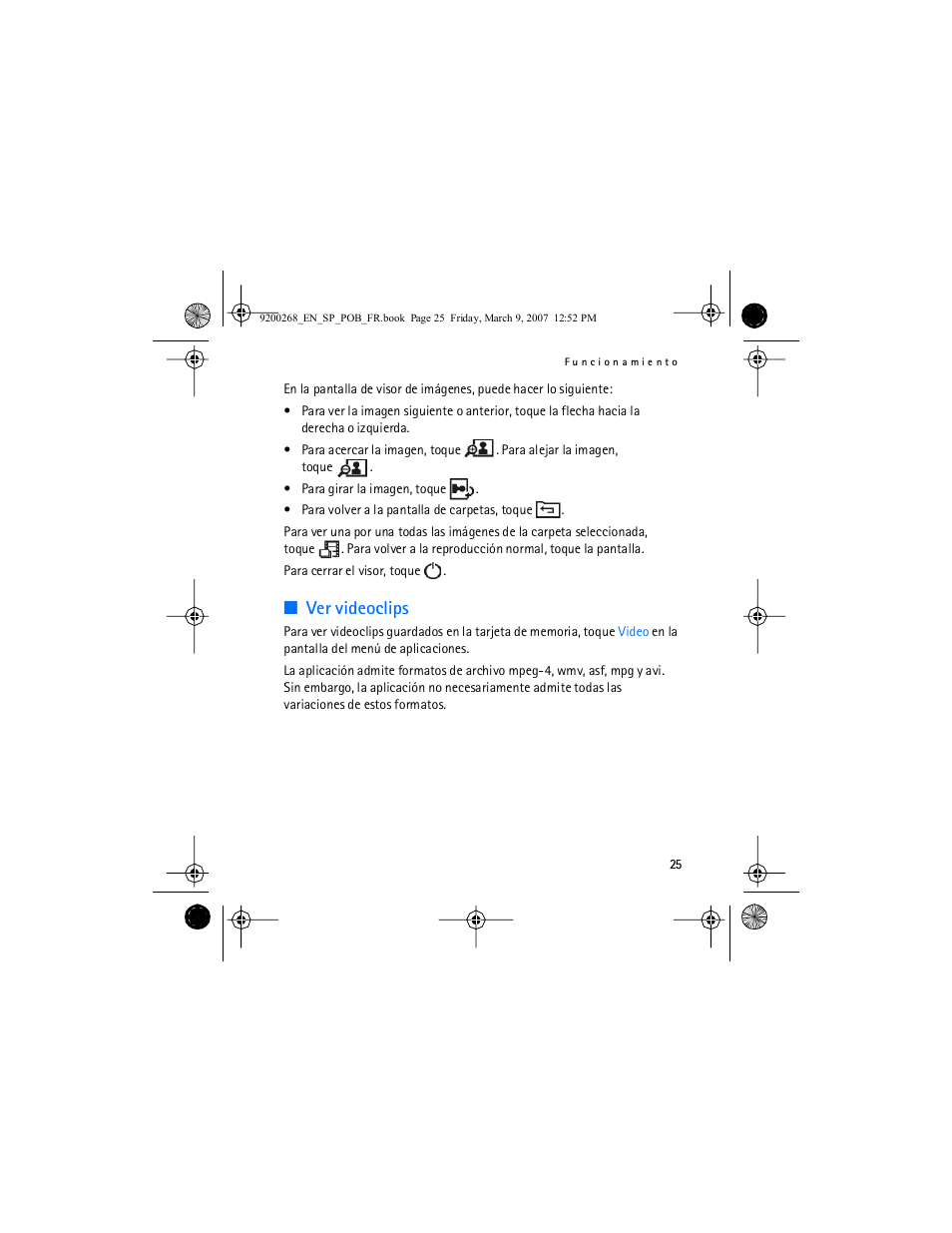 Ver videoclips | Nokia Auto Navigation 330 User Manual | Page 49 / 120