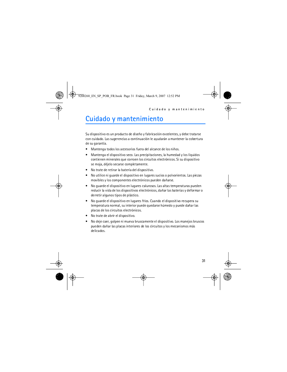 Cuidado y mantenimiento | Nokia Auto Navigation 330 User Manual | Page 55 / 120
