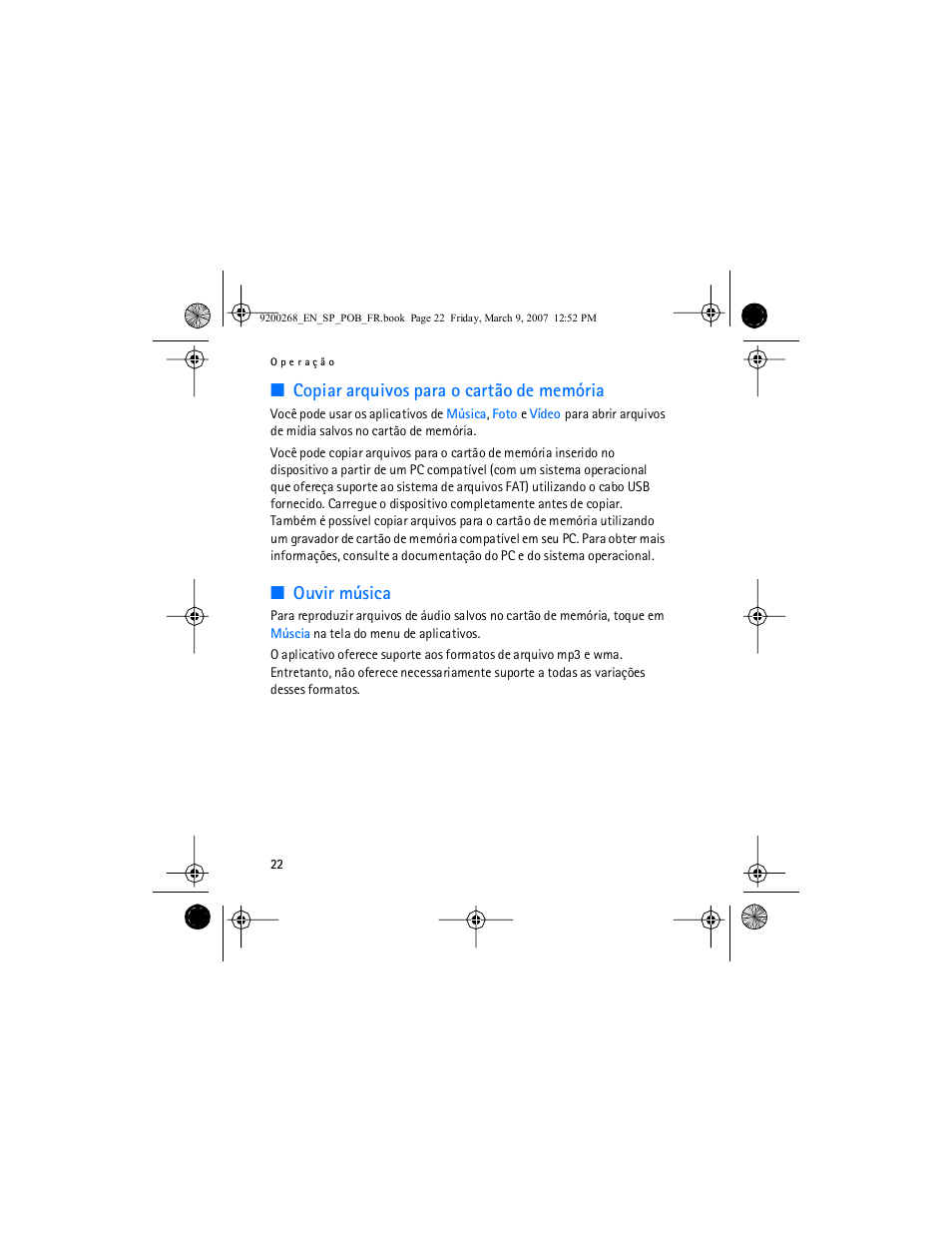Copiar arquivos para o cartão de memória, Ouvir música | Nokia Auto Navigation 330 User Manual | Page 78 / 120