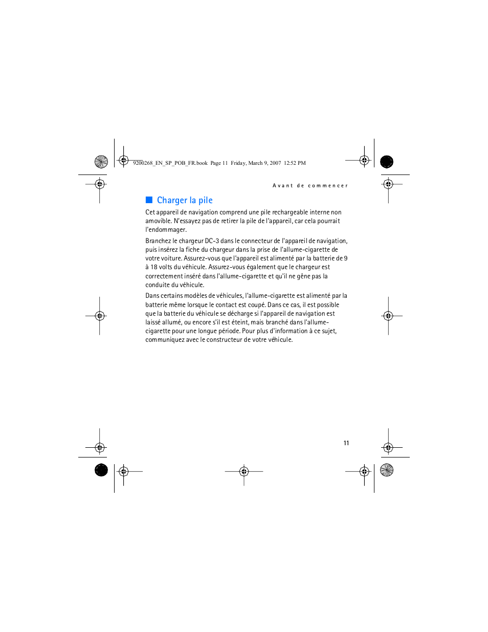 Charger la pile | Nokia Auto Navigation 330 User Manual | Page 99 / 120