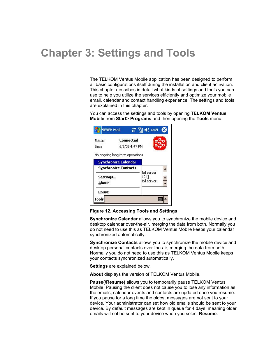 Chapter 3: settings and tools | Nokia Windows Mobile Pocket PC User Manual | Page 15 / 31