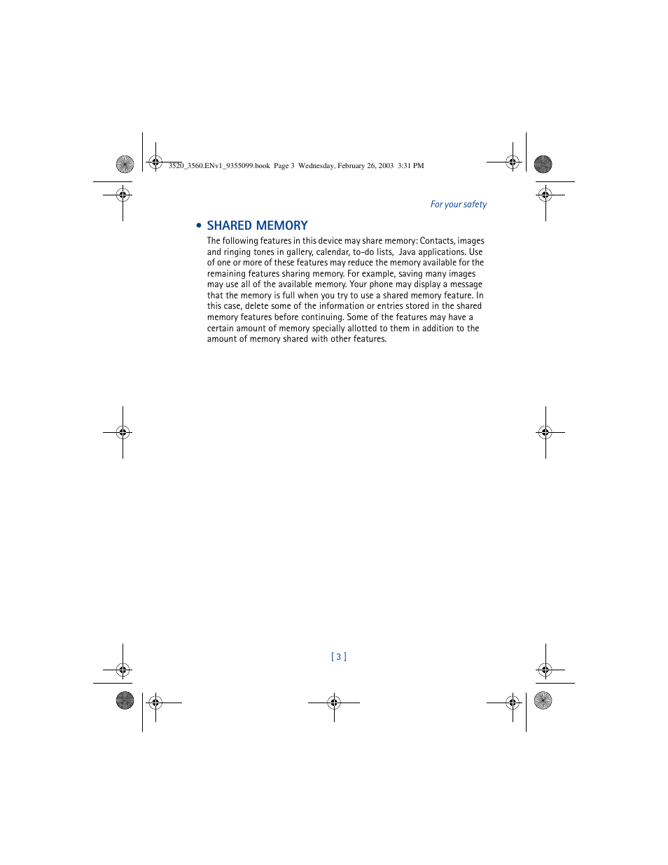 Nokia 3520 User Manual | Page 13 / 184