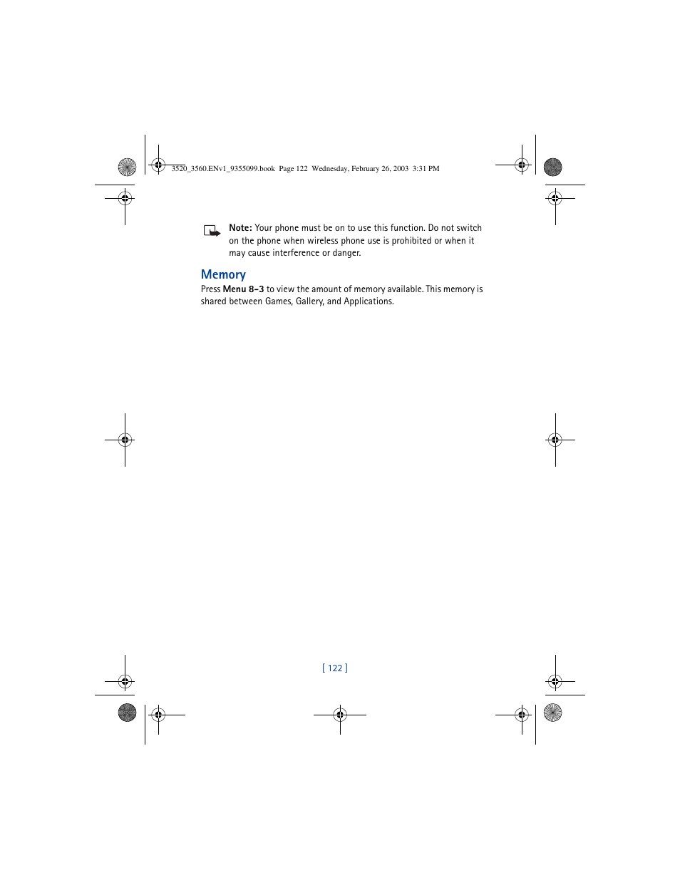 Nokia 3520 User Manual | Page 132 / 184