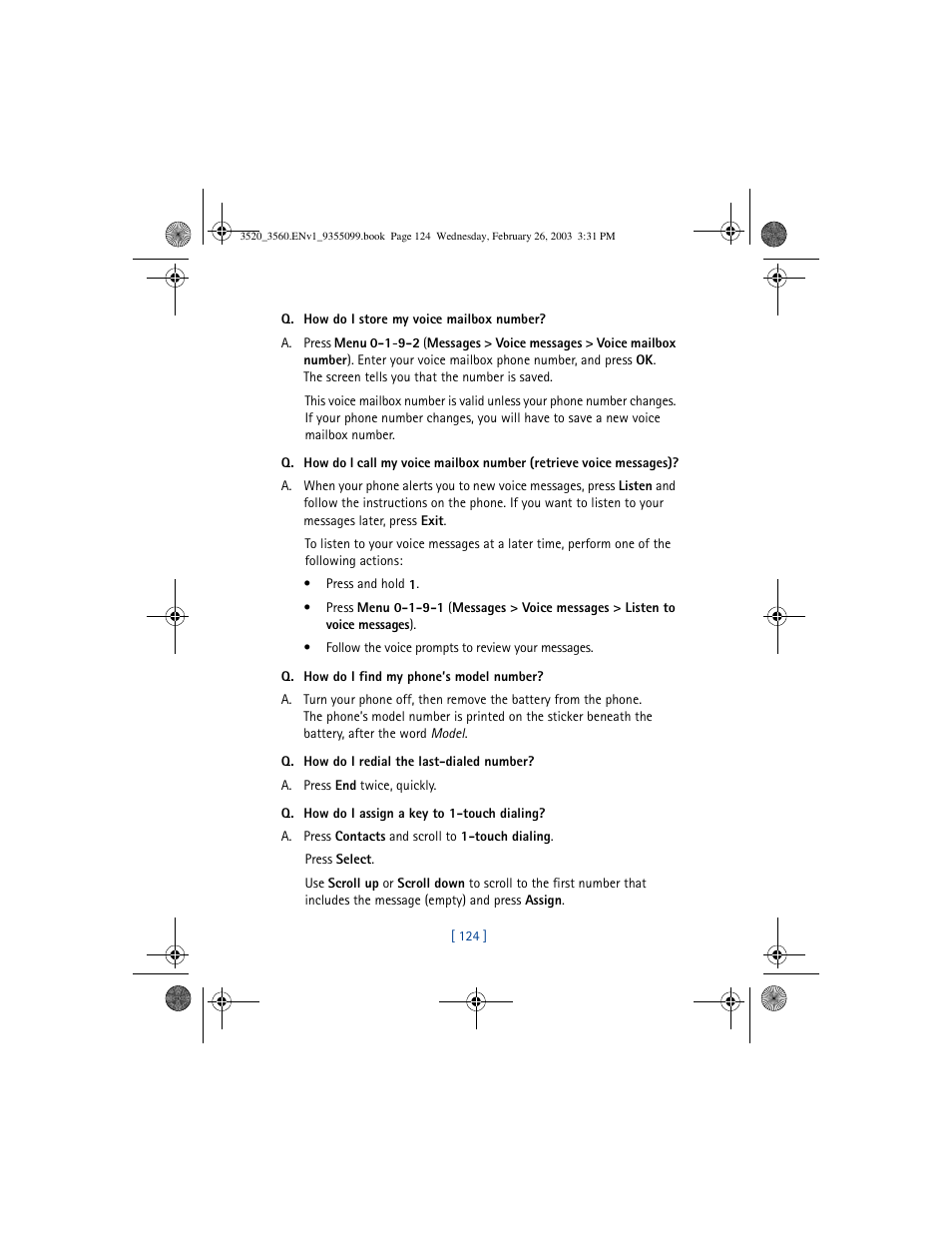 Nokia 3520 User Manual | Page 134 / 184