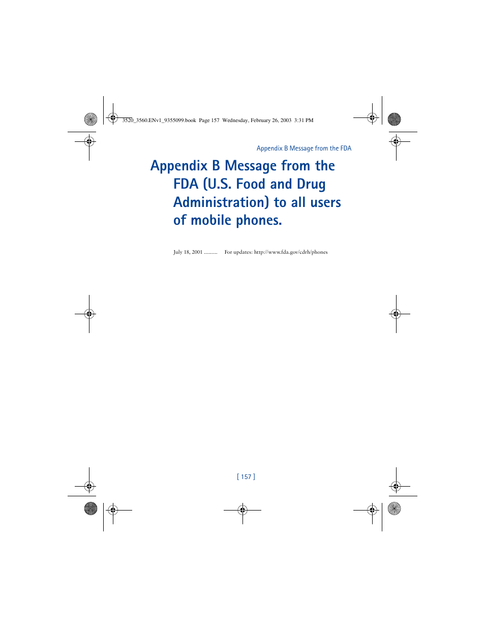 Nokia 3520 User Manual | Page 167 / 184