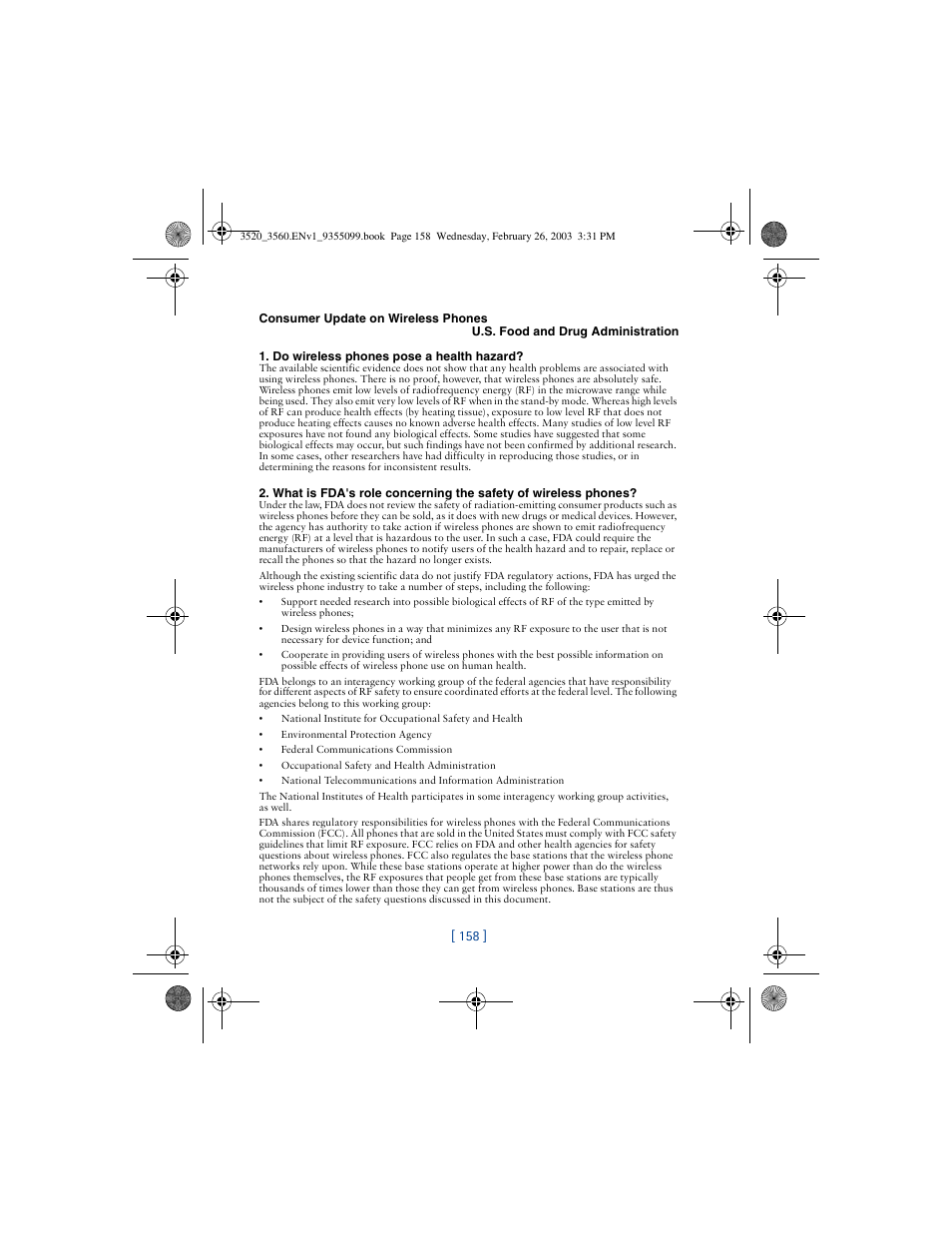 Nokia 3520 User Manual | Page 168 / 184