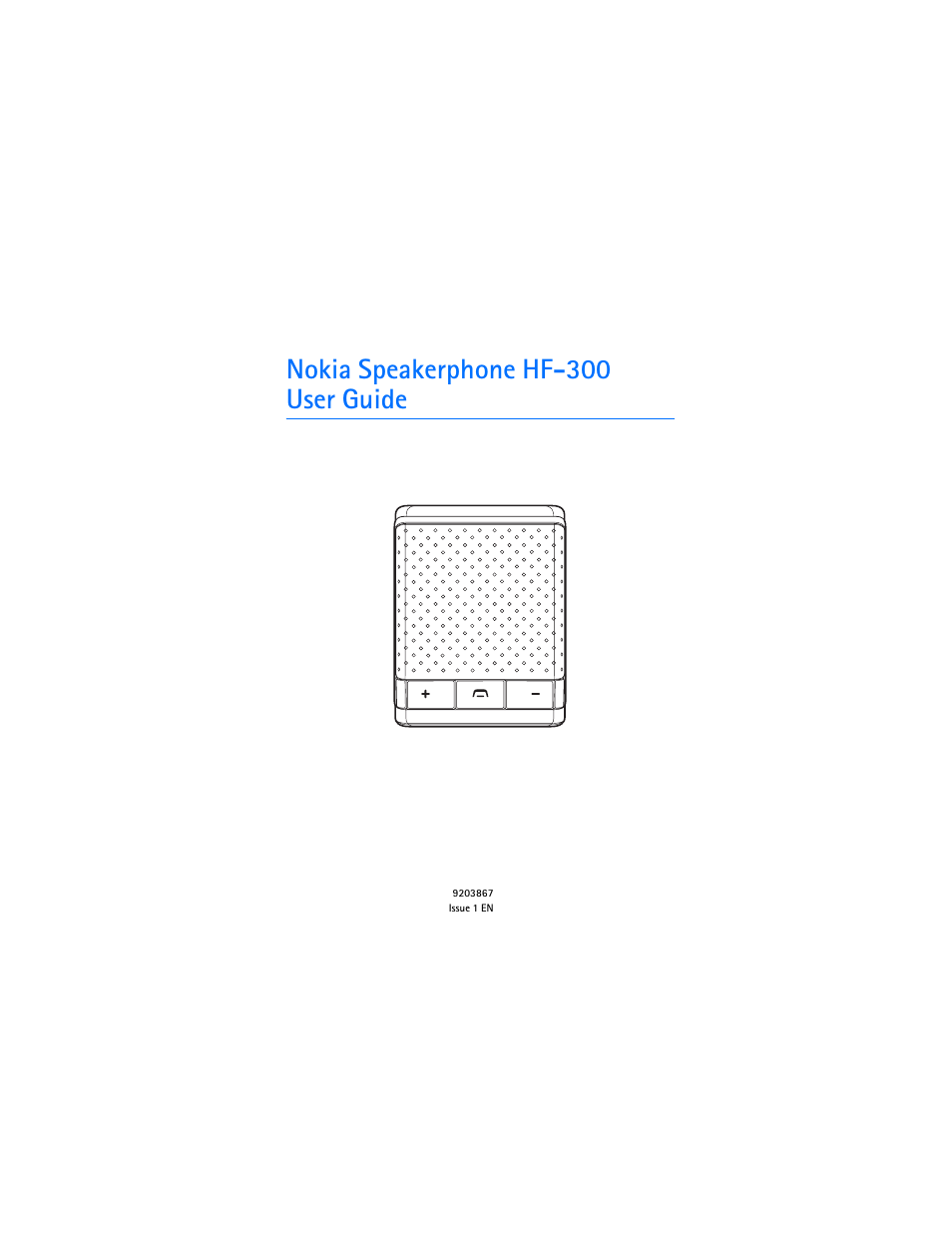 Nokia HF-300 User Manual | 17 pages