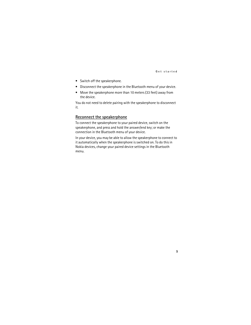 Reconnect the speakerphone | Nokia HF-300 User Manual | Page 9 / 17