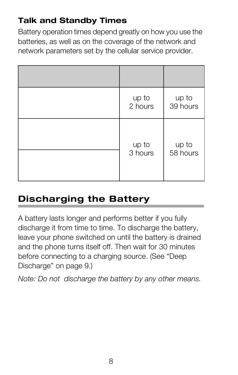 Discharging the battery | Nokia 252C User Manual | Page 15 / 103