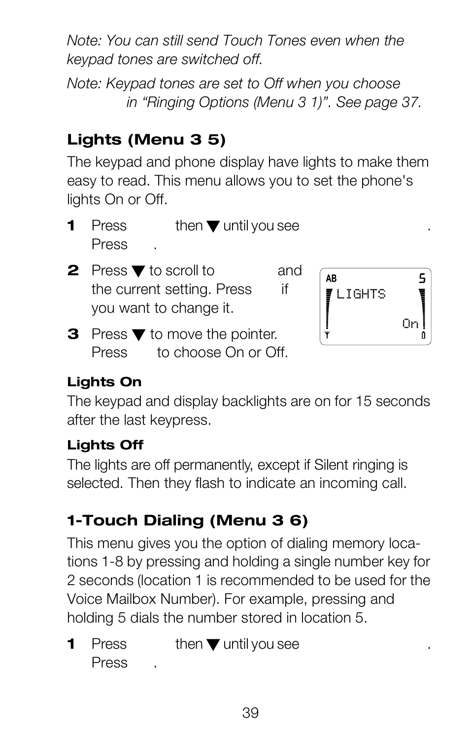 Silent, Phone settings, Lights | Nokia 252C User Manual | Page 46 / 103