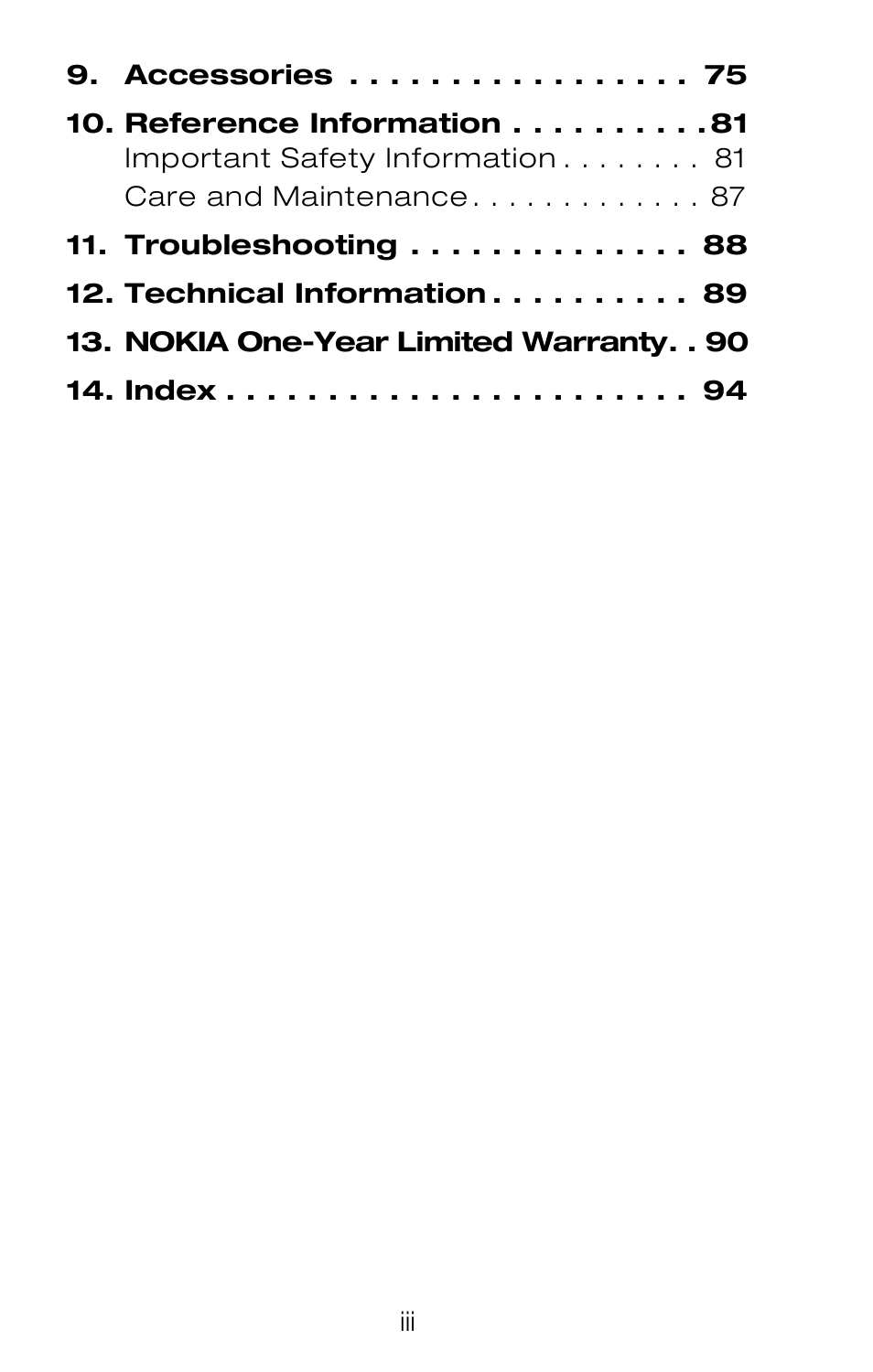 Nokia 252C User Manual | Page 7 / 103