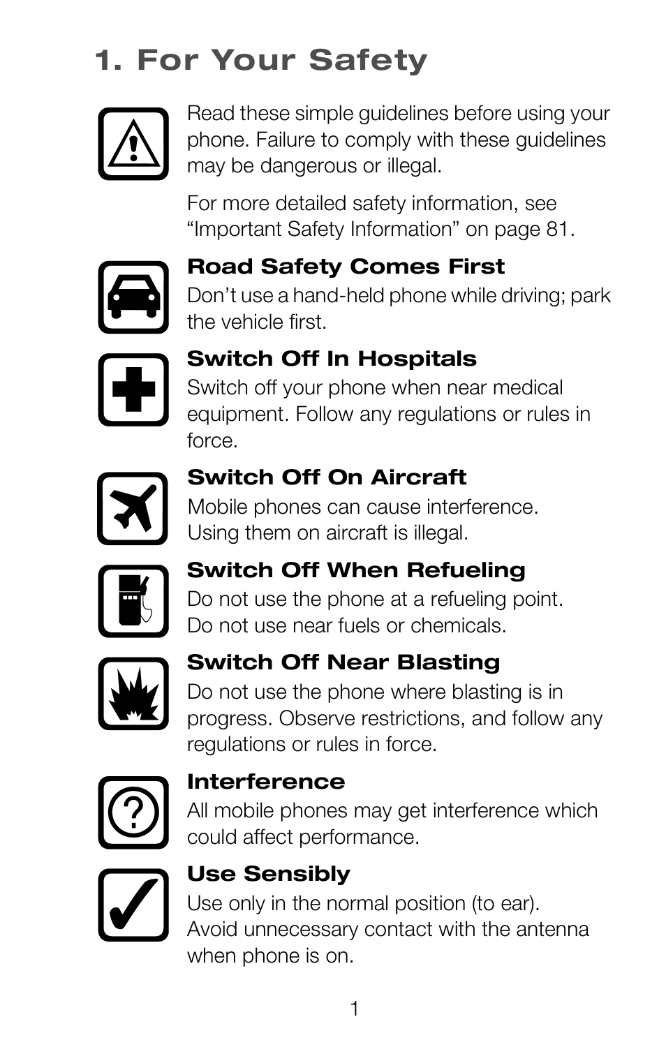 For your safety | Nokia 252C User Manual | Page 8 / 103
