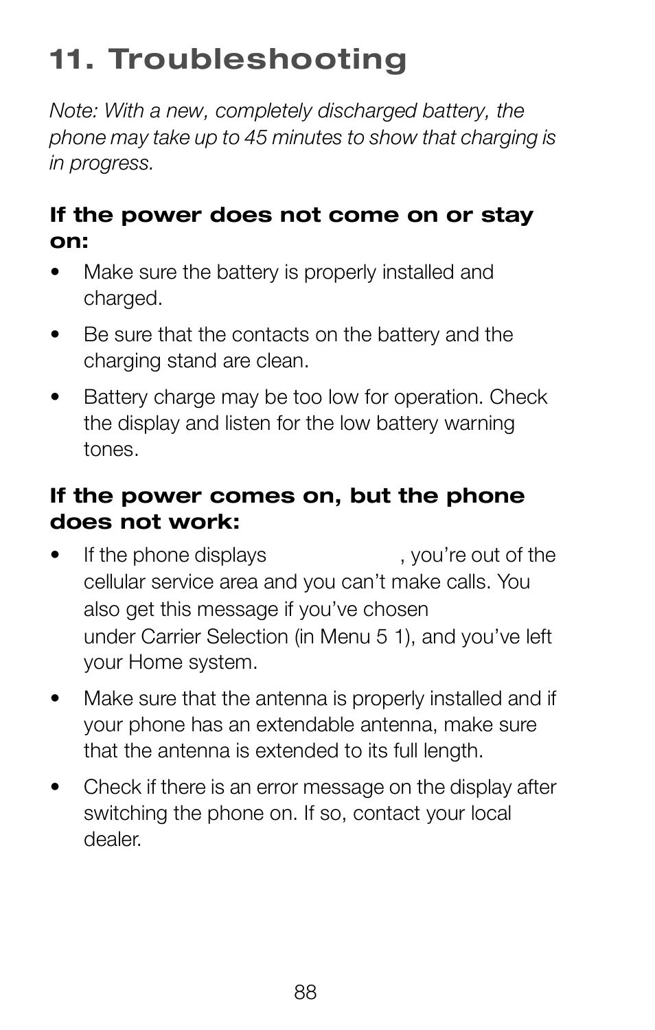 Troubleshooting | Nokia 252C User Manual | Page 95 / 103