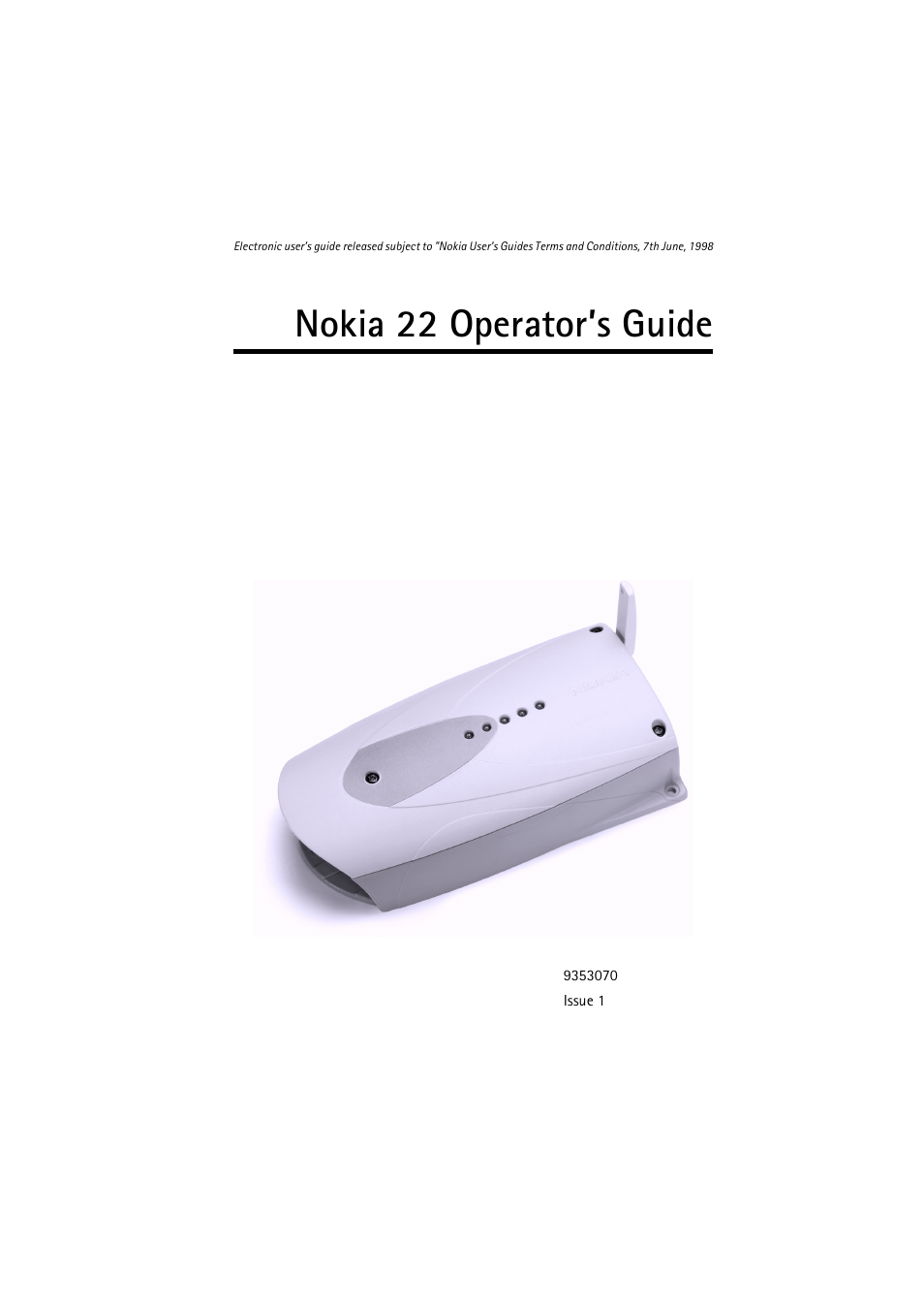Nokia 22 User Manual | 54 pages
