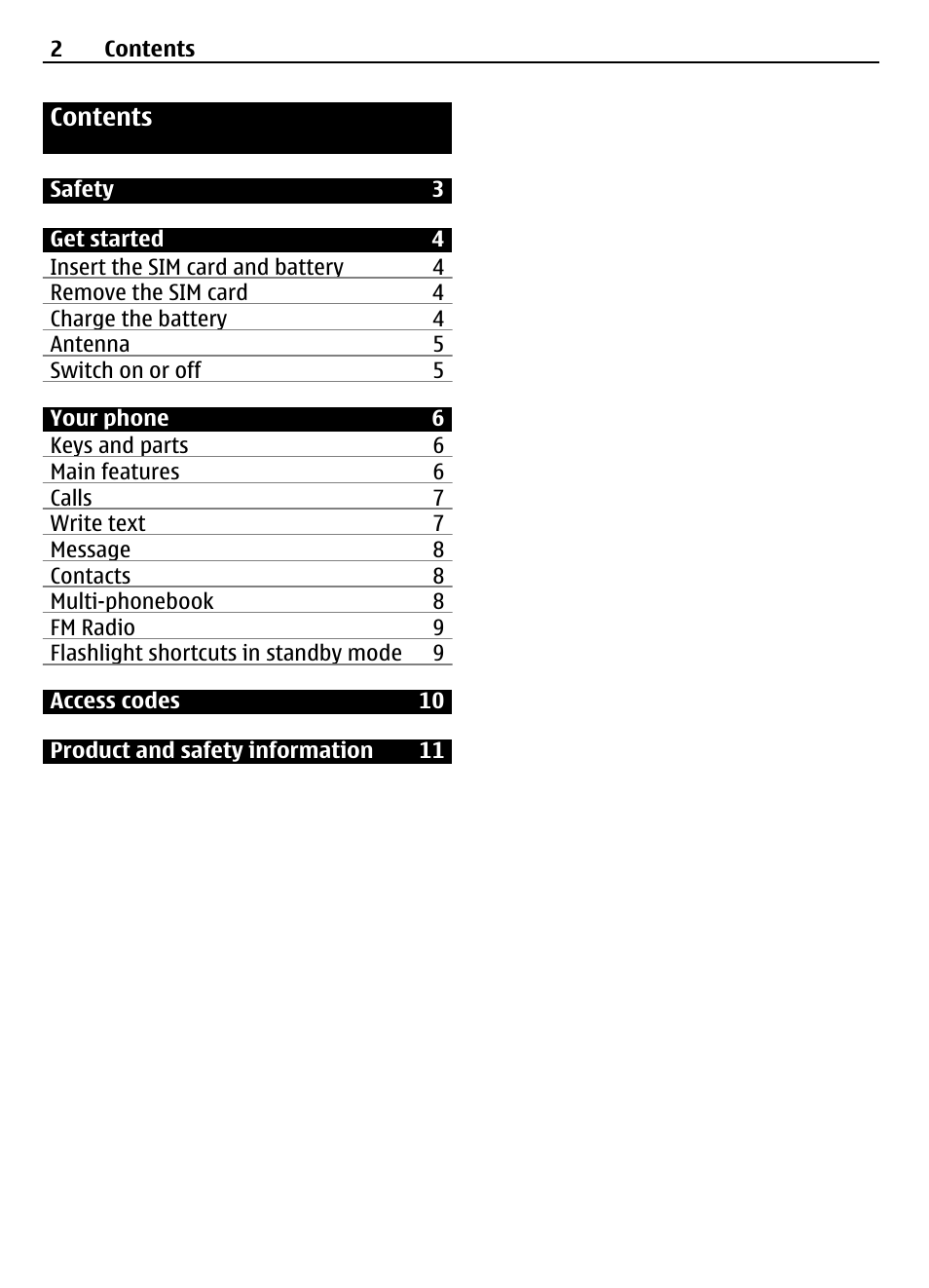 Nokia 1616 EN User Manual | Page 2 / 17