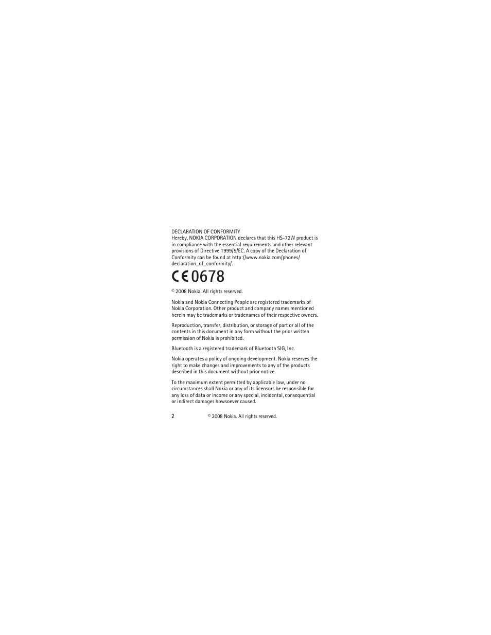 Nokia BH-903 User Manual | Page 2 / 38