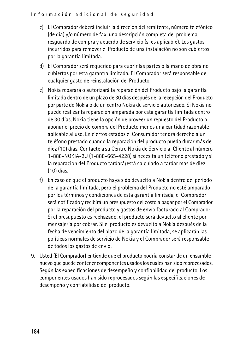 Nokia 2116i User Manual | Page 185 / 201