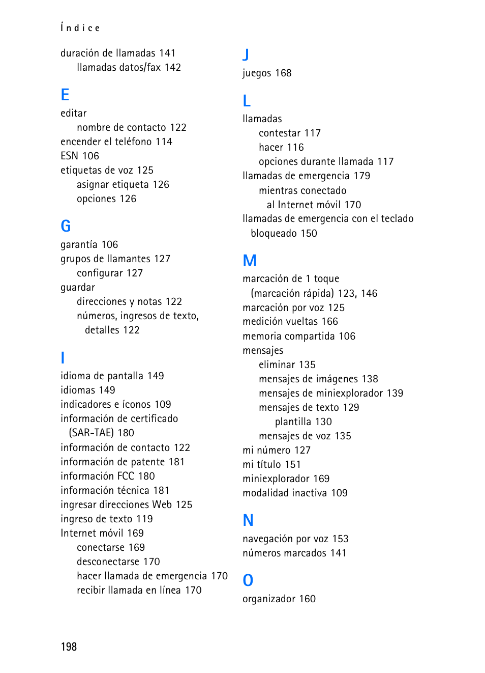 Nokia 2116i User Manual | Page 199 / 201