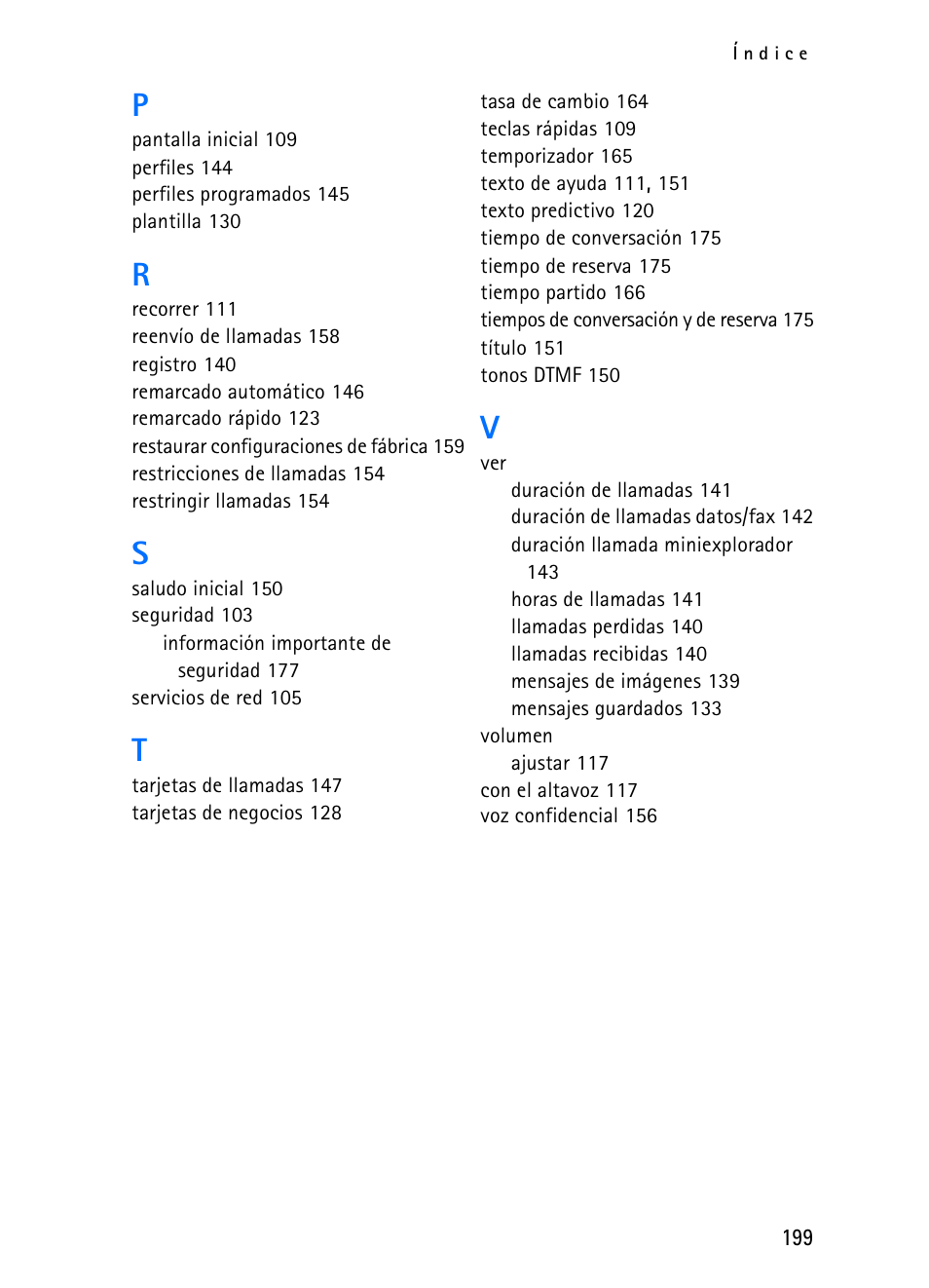 Nokia 2116i User Manual | Page 200 / 201