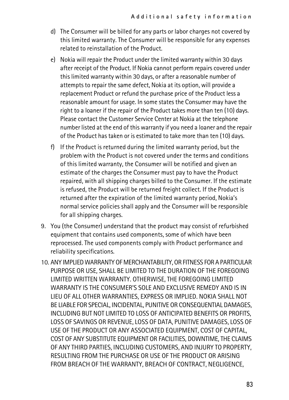 Nokia 2116i User Manual | Page 84 / 201