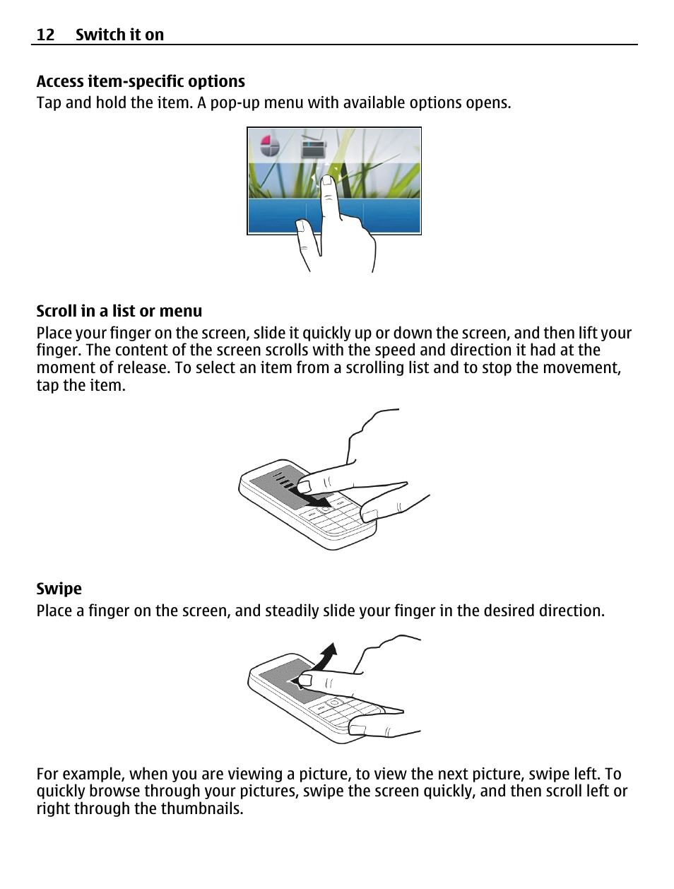 Nokia X3-02 User Manual | Page 12 / 63