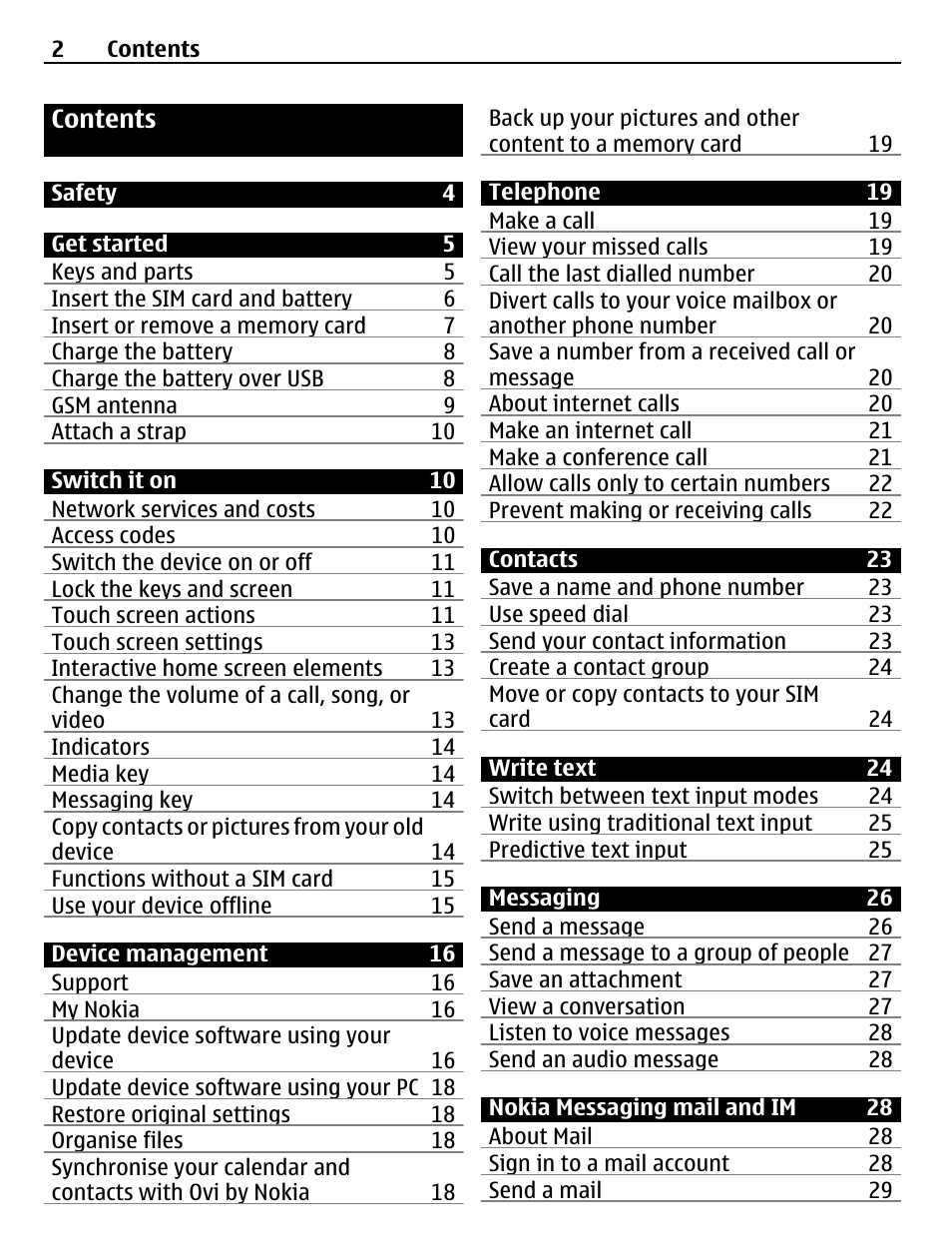 Nokia X3-02 User Manual | Page 2 / 63